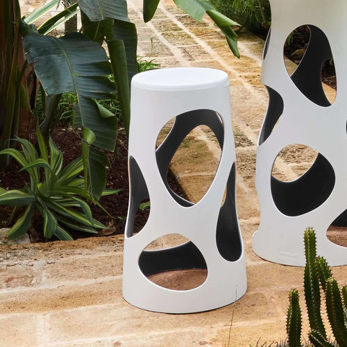 Barhocker / originelles Design - LIBERTY - Myyour - mit Mittelfuß / stapelbar / Contract
