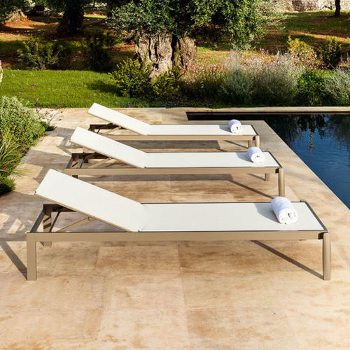 Moderne Sonnenliege - PUSH - Myyour - Stoff / Aluminium / Contract