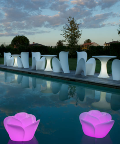 Sessel / originelles Design - LILY - Myyour - Stoff / Polyethylen / mit abnehmbarem Bezug