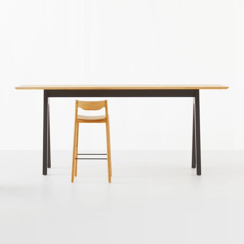 Moderner Stehtisch - SCHOLAR BAR LEANER - Resident - Eiche / Esche / rechteckig