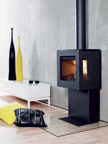 Holz-Kaminofen - UNIQ 23 - Westfire - 5 kW...10 kW / mit 3 Sichtseiten / modern