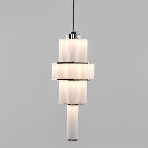 Hängelampe - BAUER 02 - Roll & Hill - Aluminium / geblasenes Glas / modern