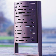 Park-Abfallbehälter - DESIGUAL - Urbes 21 - Stahlblech / modern / für Gewerbegebrauch