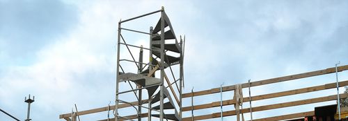 Wendeltreppe - ESCALIB MDS - ALPHI SAS  - Metallstufen / technisch / mit Setzstufen