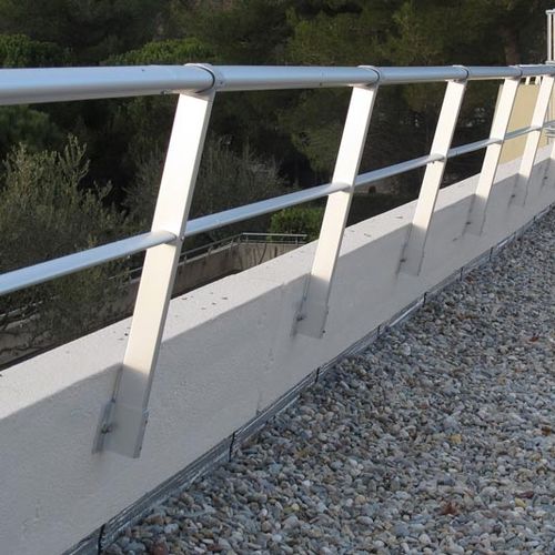 Aluminium-Geländer - VECTACO® PARAPET - ALSOLU  - mit Stangen / für Außenbereich / für Terrasse