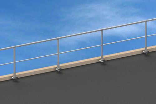 Aluminium-Geländer - VECTACO® ROOF SLAB  - ALSOLU  - mit Stangen / für Außenbereich / für Balkon