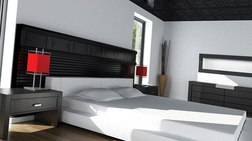 Holzzwischendecke - MELIA - MUR design - aus Fliesen / Dekor