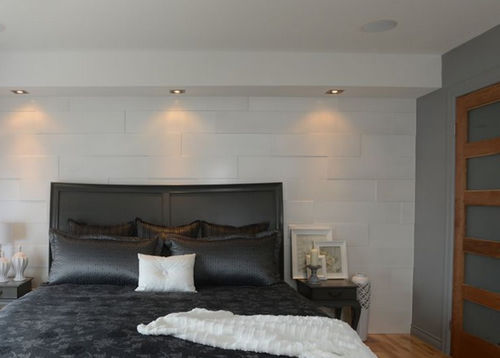 Dekorplatte für Innenausbau - DUO BLANC - MUR design - wandmontiert / VOC-frei / Holz