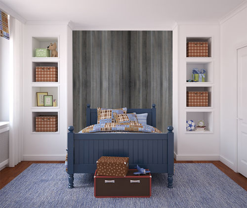Dekorplatte für Innenausbau - PANH468 - MUR design - aus recyceltem Material / Holz / rustikal
