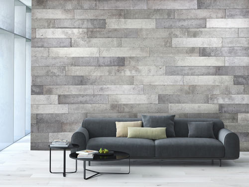 Dekorplatte für Innenausbau - DUO - MUR design - wandmontiert / aus recyceltem Material / Holz