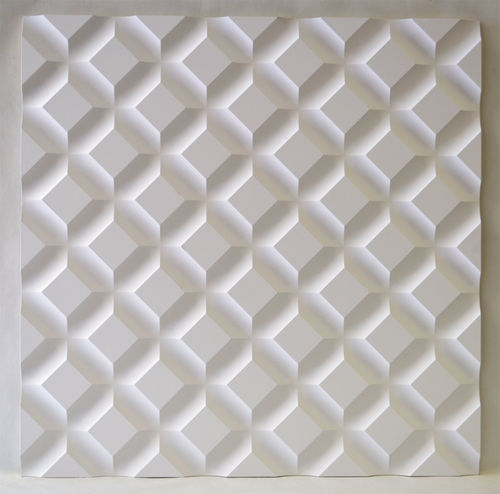 Dekorplatte für Wand - D3DS16 - MUR design - aus recyceltem Material / Holz / texturiert