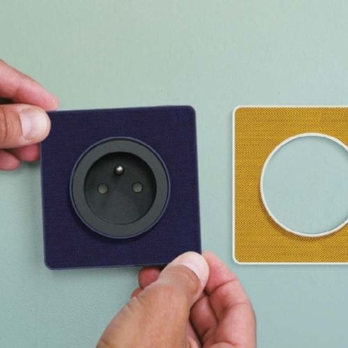Doppelte Steckdose - ODACE  - SCHNEIDER ELECTRIC - wandmontiert / Unterputz / modern