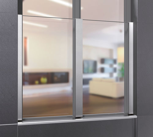 Aluminium-Geländer - P-03 - PAULI FRANCE  - Glasplatten / für Außenbereich / für Fenster
