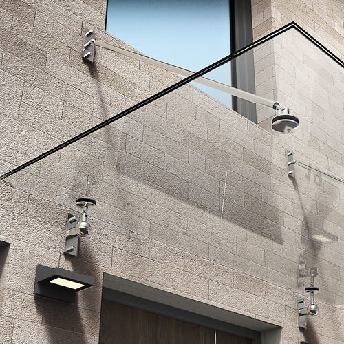 Vordach für Tür - Z-04 - PAULI FRANCE  - für Fenster / Metall / Edelstahl