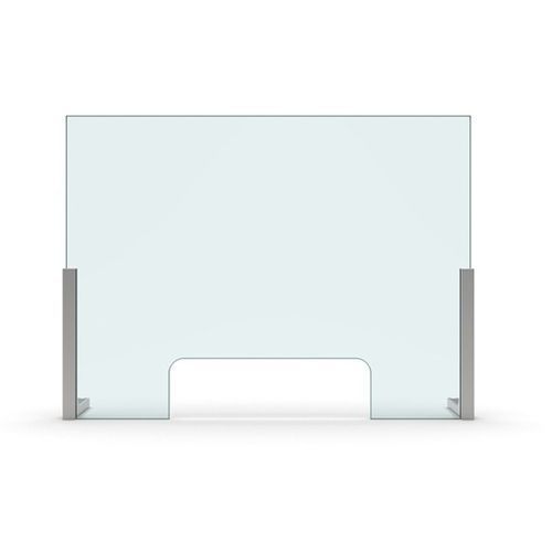 Tisch-Bürotrennwand - SET-3090 - PAULI FRANCE  - Glas / aus Acrylglas / Design