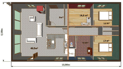 Modellhaus - LA SAFIRA - PBM BLOC - Global Green System - umweltfreundlich / passiv / modern