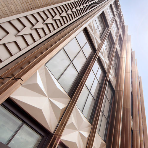 Hinterlüftete Fassade / Metall - EUROPANEL® - POHL Metal Systems GmbH - Folie / großformatig