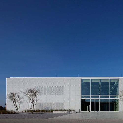 Metall-Geflecht / Aluminium - ECOPANEL® EM - POHL Metal Systems GmbH - für Fassadenverkleidung / Architektur / mit Quadratmaschen