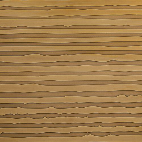 Messing-Verblendplatte - BRONZE ETCHED STRIPES  - POHL Metal Systems GmbH - für Fassaden / modern / texturiert