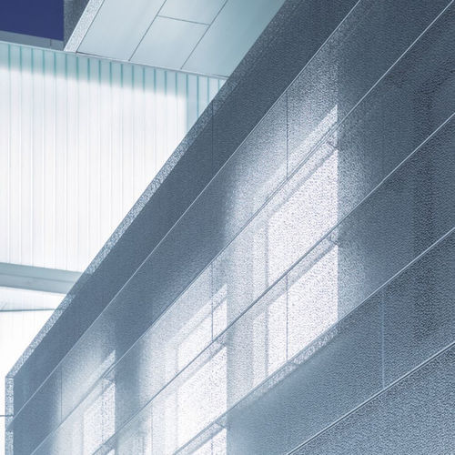Edelstahl-Verblendplatte - ETCHED, EXAMPLE 1 - POHL Metal Systems GmbH - für Außenbereich / modern / 3D
