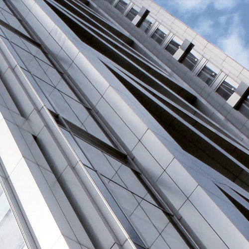 Aluminium-Verblendplatte - DURANIZE BRIGHT SPARKLE  - POHL Metal Systems GmbH - für Außenbereich / modern / poliert