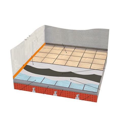 Schalldämm-Membran für Boden - Damptile - PROJECT FOR BUILDING SPA