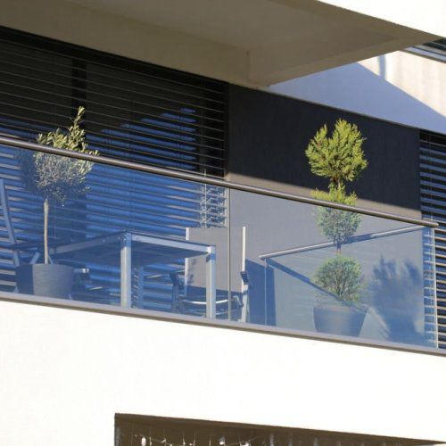 Glasplatten-Balkon - ALU39 - Qingdao Jinfer International Co., Ltd. - Aluminium / rahmenlos
