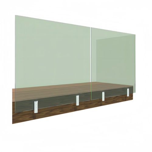 Stahlgeländer - SIDE MOUNT - Qingdao Jinfer International Co., Ltd. - Glas / Glasplatten / für den Innenraum
