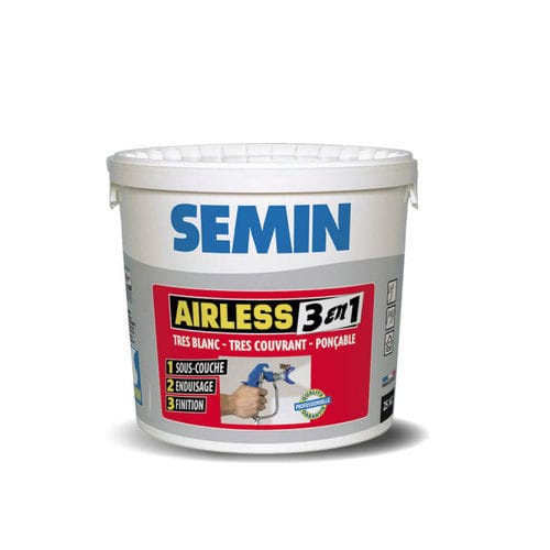 Glättputz - AIRLESS 3 EN 1 - SEMIN - zur Endbearbeitung / für den Innenraum / für Wand