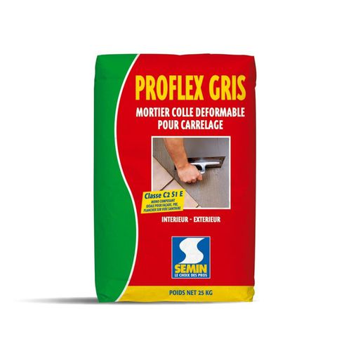 Montage-Klebemörtel - PROFLEX - SEMIN - für Fliesen / für Gasbeton / für Zement
