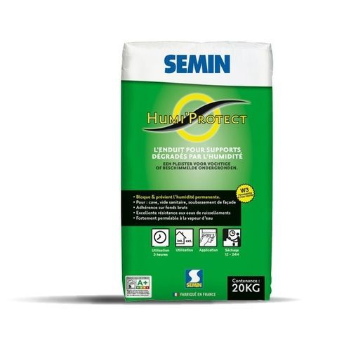 Schutzputz - HUMI’PROTECT - SEMIN - Entfeuchtung / für den Innenraum / für Außenbereich