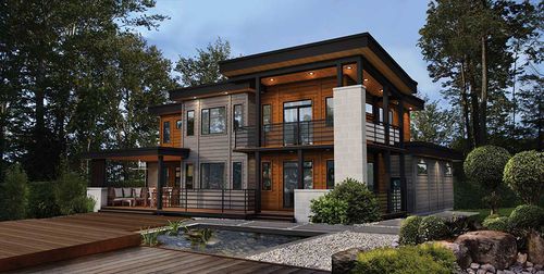Haus mit Terrasse - Morgan - TIMBER BLOCK  - MOB