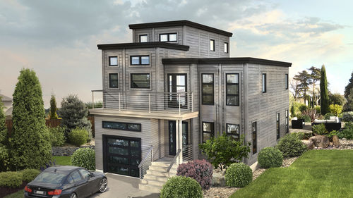 Blockhaus - Bellevue - TIMBER BLOCK  - modern / 2-Etagen / MOB