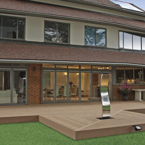 Verbundwerkstoff-Terrassendiele - TWINFINISH® - TimberTech® - Massivholz / Clip-System / gerillt