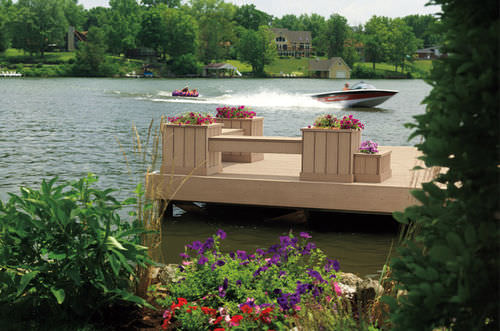 Verbundwerkstoff-Terrassendiele - DOCKSIDER® - TimberTech® - Massivholz / Holzoptik / für Gewerbegebrauch