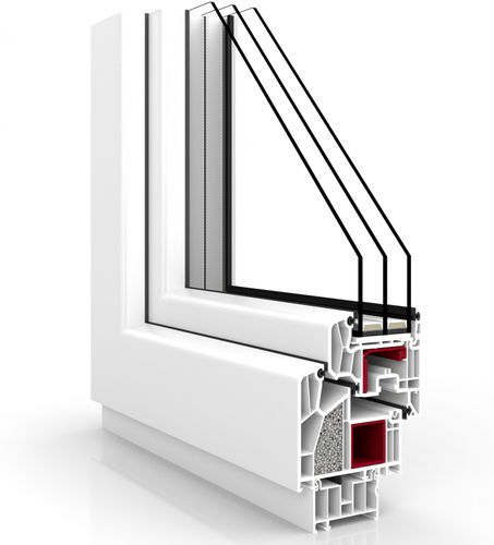 PVC-Fenster - PREMIUM : V90+ - VETREX  - Flügel / mit Dreifachverglasung / wärmeisoliert
