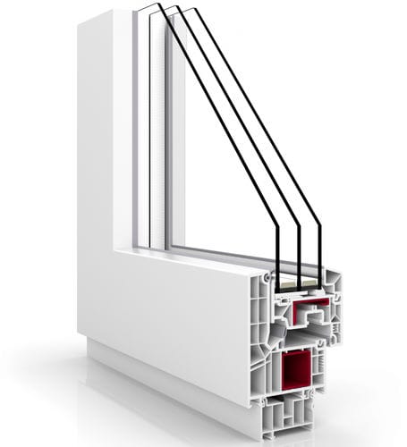 PVC-Fenster - PREMIUM : V82 MODERN DESIGN - VETREX  - Flügel / mit Dreifachverglasung / wärmeisoliert