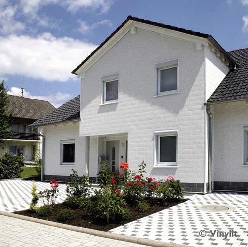 Ziegel-Fassadenverkleidung - VINYSTONE - VINYLIT FACADE - ITE  - Naturstein / texturiert