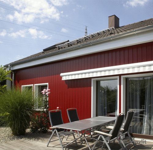 Fassadenverkleidung aus Lamellen - VINYPLUS - VINYLIT FACADE - ITE  - Verbundwerkstoff / gerillt