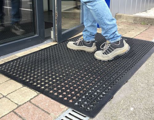 Eingangsmatte für Baustellen - BATISEC  - Gummi / rutschfest / für Außenbereich