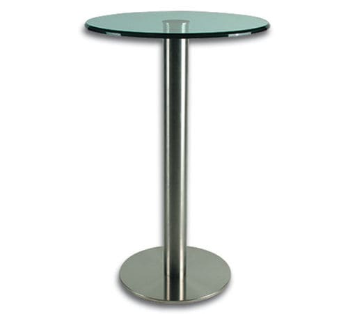 Tischgestell / gebürsteter Edelstahl - BO 5500159	 - BOHLE AG - modern / für Stehtisch / rund