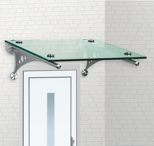 Vordach für Eingang - BO 5211040 - BOHLE AG - Edelstahl / Glas / flach