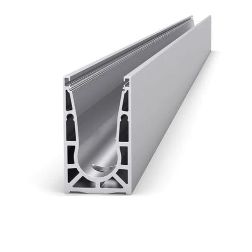 Profil / extrudiertes Aluminium - VetroMount® - BOHLE AG - anodisiertes Aluminium / U-förmig / Y-förmig