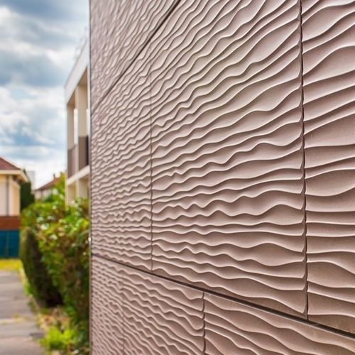 Fassadenverkleidung für Wärmedämmverbundsysteme (WDVS) - DUNE  - CAREA - Paneel / Verbundwerkstoff / mineralisch