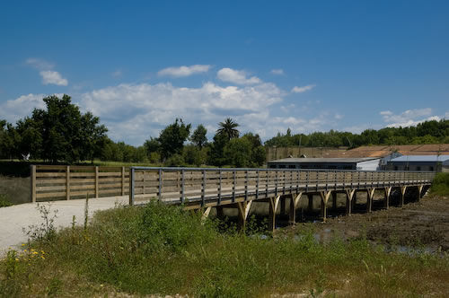 Holzbrücke - CARMO - Brettschichtholz / für Fußgänger