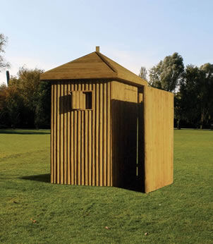 Öffentliche Toilette / Holz - CARMO - einfach