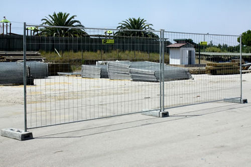 Zaun mit Stangen - CARMO - für Baustellen / Metall / mobil