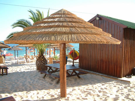 Runder Sonnenschirm - CARMO - Holz