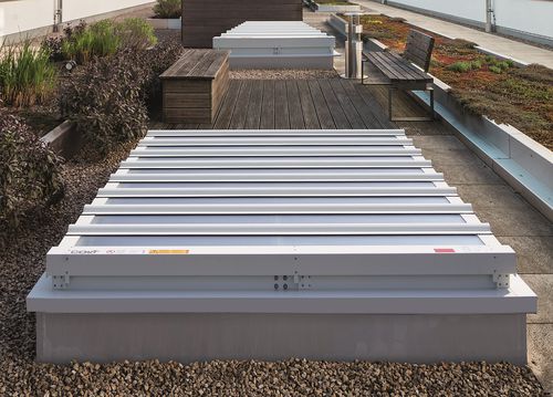 Aluminium-Rauchabzugsfenster - AIRLITE - COLT FRANCE  - Polycarbonat / Rauch- und Wärmeabzugsanlage / für Dach