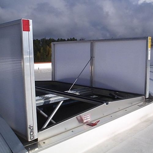 Aluminium-Rauchabzugsfenster - APOLLO - COLT FRANCE  - Polycarbonat / Rauch- und Wärmeabzugsanlage / für Dach